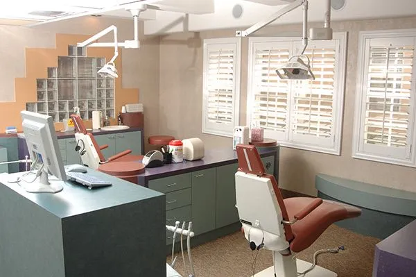 High-tech open-concept cleaning and check-up bays designed to reduce anxiety