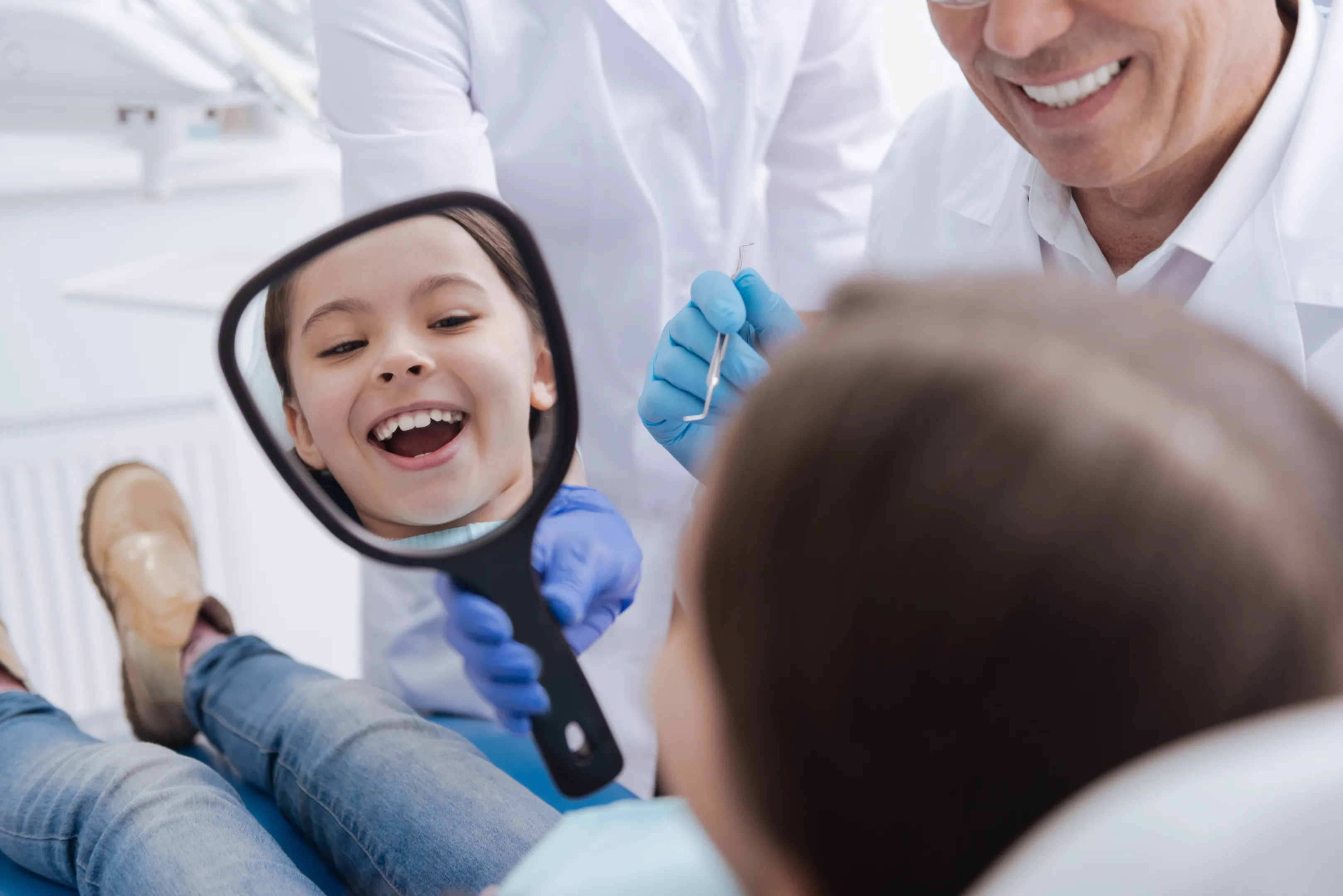 Welcoming dental office environment for children